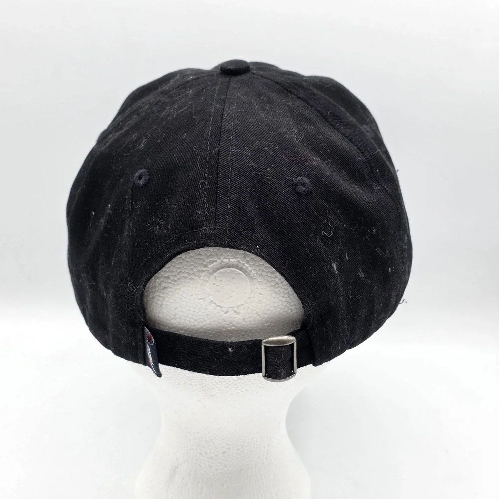 Fila Hat‎ Cap Strap Back Black Cotton Embroidered Logo Mens One Size Casual Hat